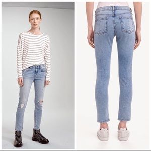 Rag & Bone Ankle Skinny distressed jeans